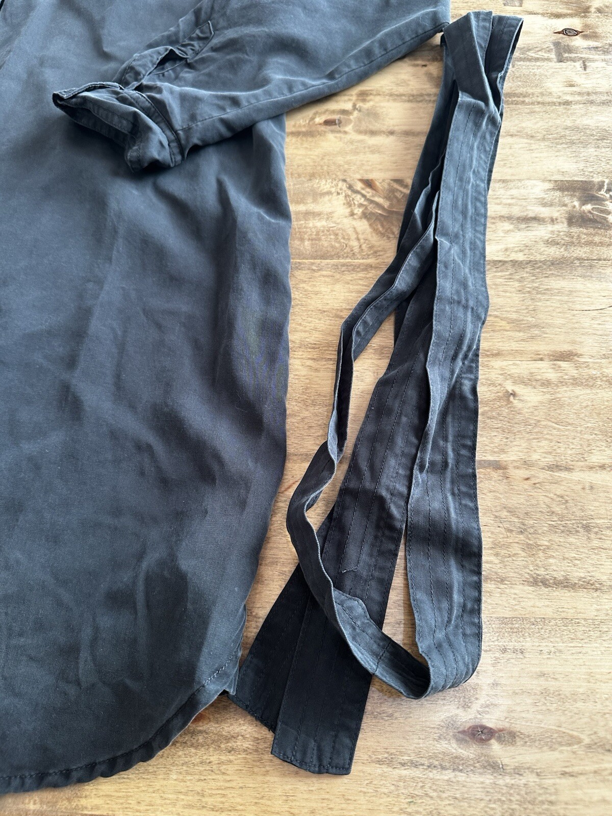 Universal Thread Button Black Down Shirt Dress Ma… - image 4