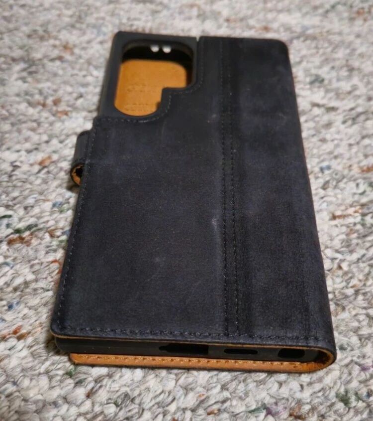 Snakehive Leather Case for Samsung Galaxy S24 Ultra Phone - Black Foto 3 de 3