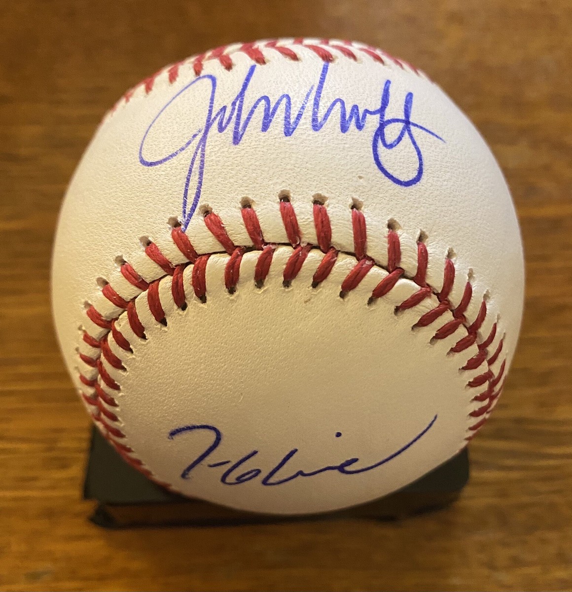 John Smoltz and Tom Glavine signed ROMLB Baseball Atlanta Braves