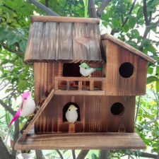 Squirrel House Nesting Box Bird Nature Animals Safety Wooden Nest Protector USA