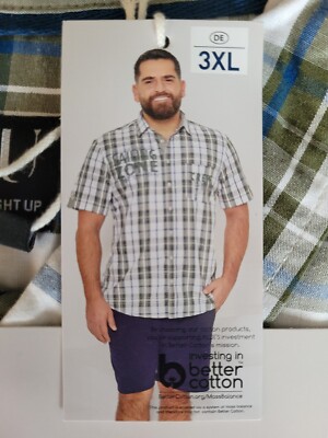 STRAIGHT UP HERREN FREIZEITHEMD GROßE MODE. Gr. 3XL