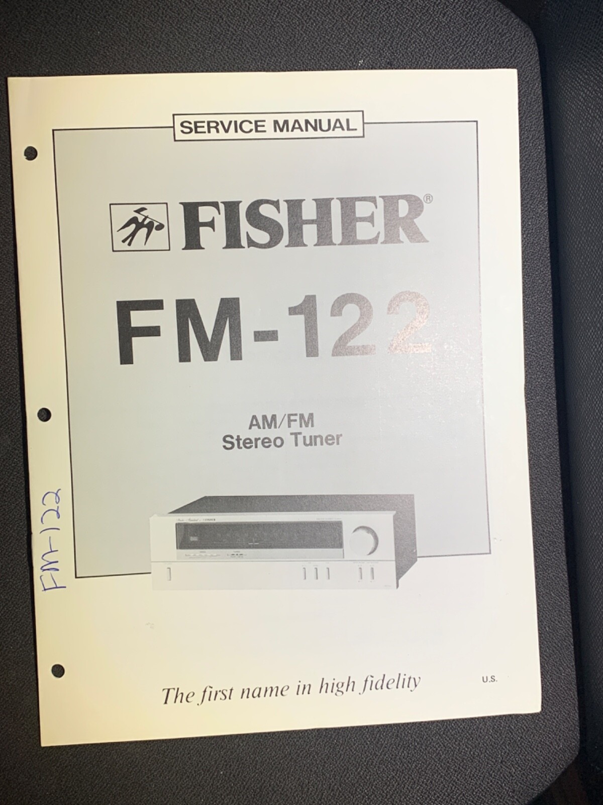 Fisher FM-122 Original AM/FM Stereo Tuner for Professional Service