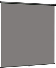 Retractable Pull down Grey Screen Backdrop - 78.7" X 86.6" Collapsible Wall-Moun