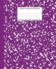 Marble Composition Notebook College Ruled: Purple Marble Notebooks, School Supp