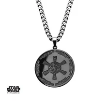 Star Wars Galactic Empire Symbol Gun Metal Small Pendant Necklace