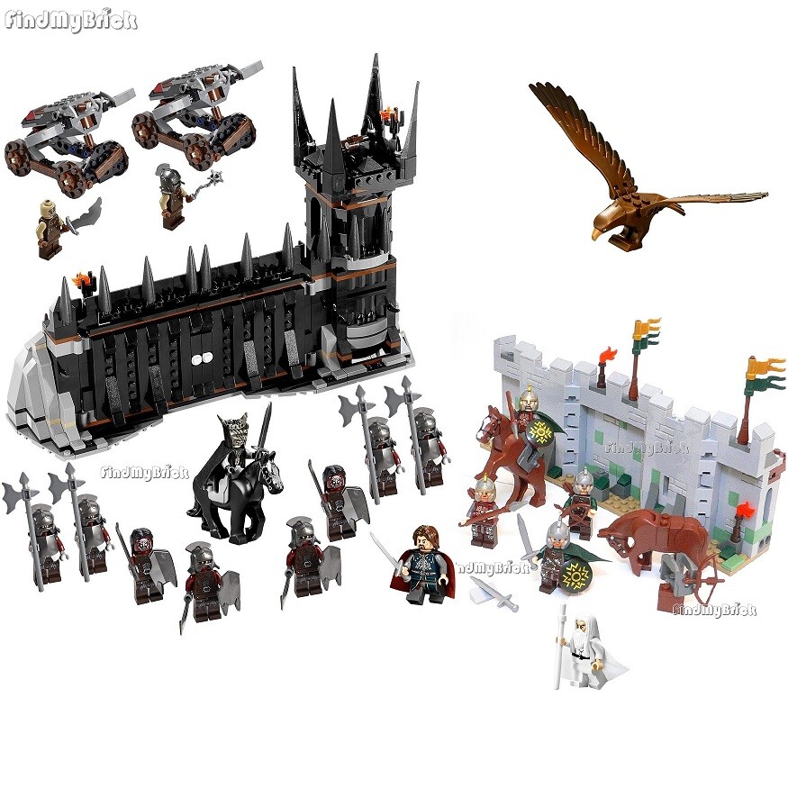 Lego Battle at the Black Gate 79007 and 2x Rohan Soldier Uruk-Hai