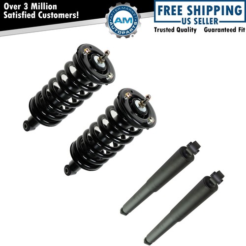 Front And Rear Strut Coil Spring And Shock Absorber Kit - 4 Piece Compatible 2004 2015 Nissan Titan Rwd 2005 2006 2007 2008 2009 2010 2011 2012 2013 2014