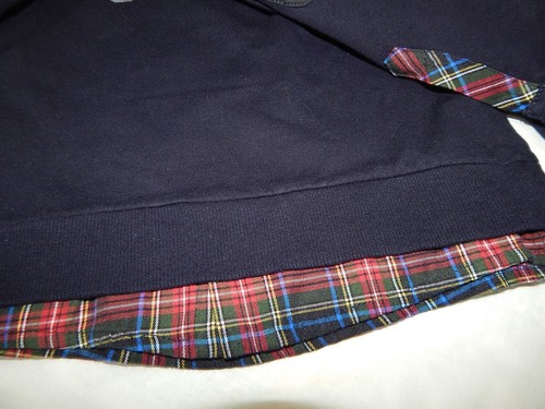 Boutique Lapin House Boys 6 116 cm Navy Sweatshirt Alpine Skier Theme - Picture 6 of 10