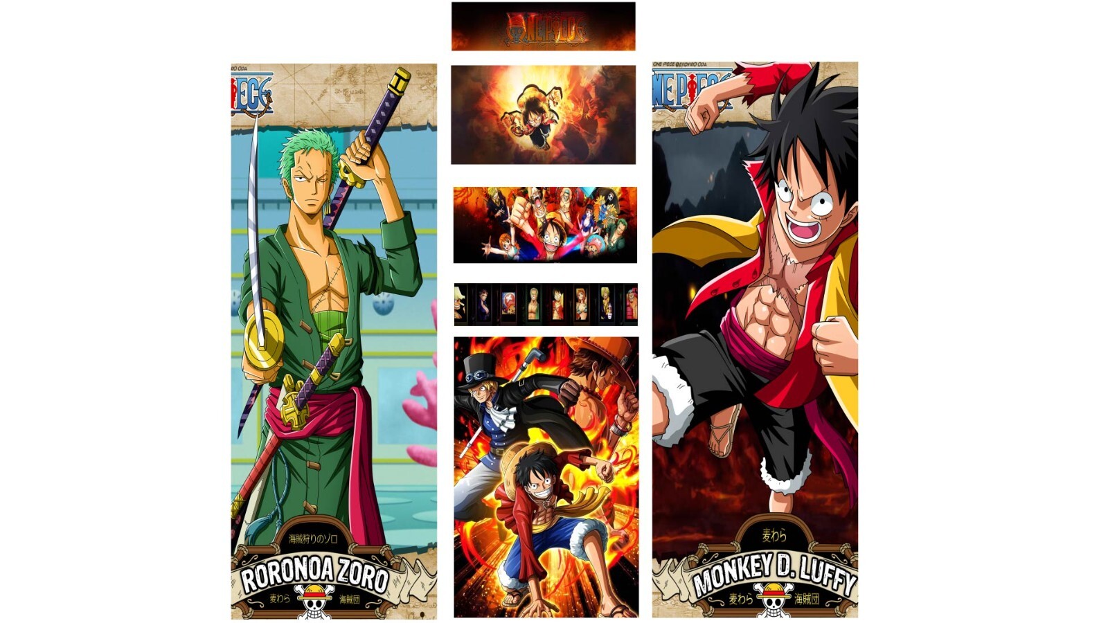 Stickers One Piece borne d'arcade pour décorer une salle de jeux moderne