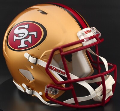 SAN FRANCISCO 49ERS NFL Riddell Speed Full Size Replica Football Helmet ...