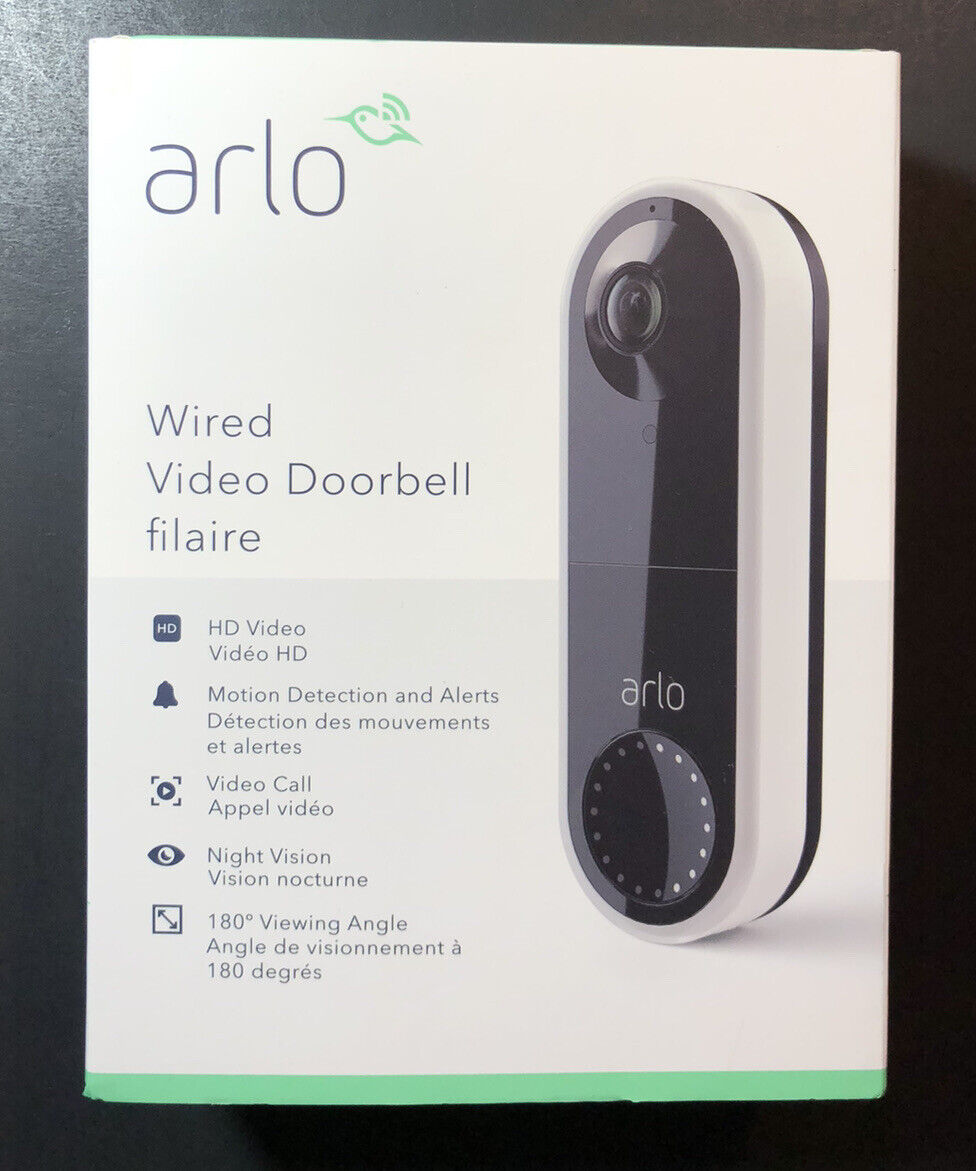 Arlo Wired Video Doorbell [ AVD1001 ] NEW Klassiek populair, goedkoop