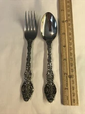 Lifetime Cutlery Pattern LCU4 Ornate Stainless Steel Teaspoon & Salad Fork