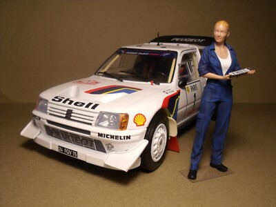 Figurine 1/18 Sandra – Résine – Non Peinte – Pour Diorama Rallye – Norev, Solido, Ottomobile