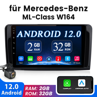 Autoradio Für Mercedes Benz W164 GL320 ML350 X164 Android 12 GPS Navi+Kamera 32G