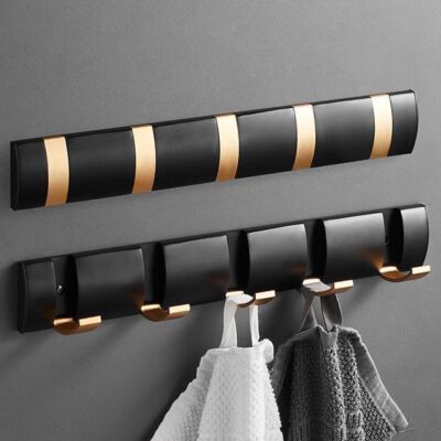 Coat Hooks Wall Mounted Foldable Rack Clothes Hanger Towel Rail Heavy Duty  Hook UK