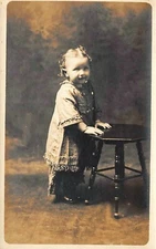 # M2227     YOUNG  CHILD  REAL  PHOTO   POSTCARD,