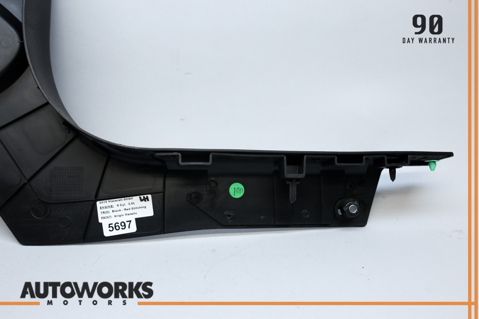14-21 Maserati Ghibli M157 Rear Left Driver Side Lower Scuff Kick Panel OEM