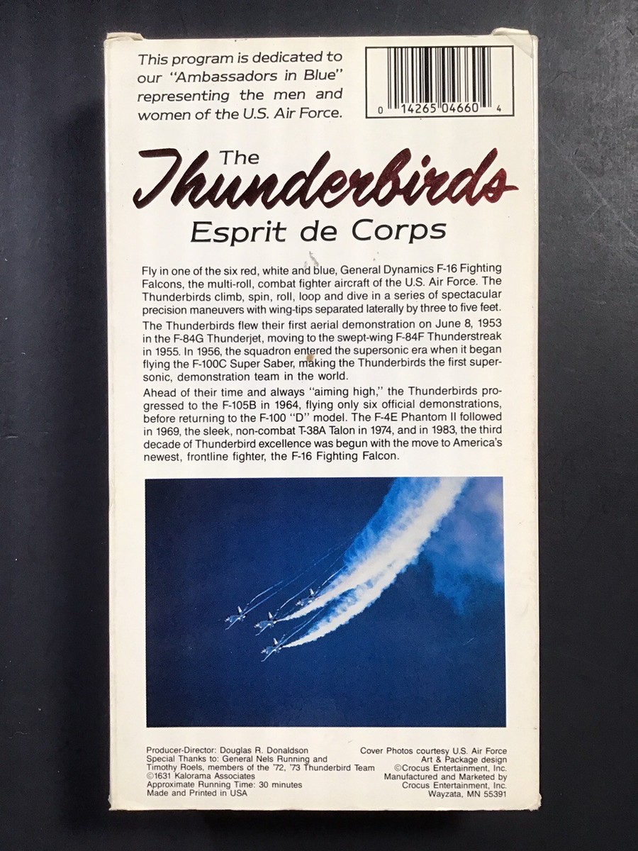 The Thunderbirds Esprit de Corps A Citadel Video Production