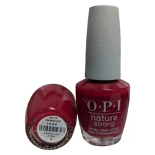 OPI Nature Strong Vegan Nail Lacquer NAT012 - A Bloom with a View 0.5 fl oz RED