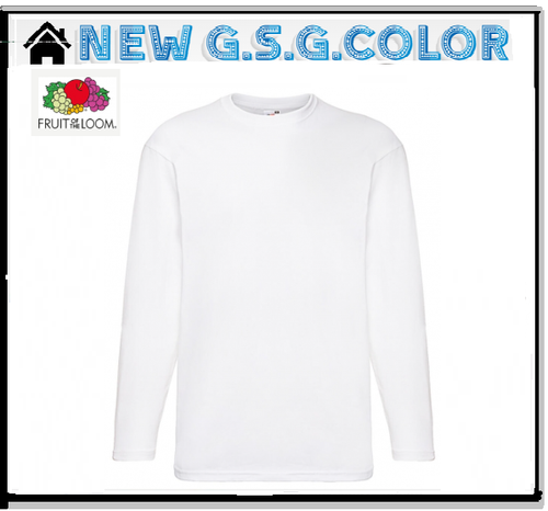 Camiseta Hombre T-Shirt Value Weight Mangas Largas 100% Algodón - Imagen 2 de 9
