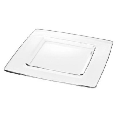 VIDIVI SET 6 BROT-/SÜSSIGKEITENTELLER 15 X 15 CM AUS GLAS - TOUCH