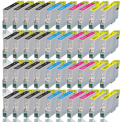 40x Patronen für Epson Workforce WF-2520 2510 2630 2540 2530 2650 2010W D4