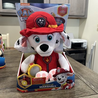   PAW Patrol Snuggle Up Pup Marshall W/Flashlight Plush Toy Sounds 10 Lullabys