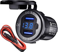12V USB Steckdose Auto LadegeräT Mit Schalter,Kfz-LadegeräT Stecker 24V 12 Volt