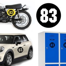 Number 83 Via, Sticker Vinyl