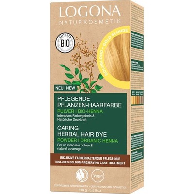 Pflegende pflanzliche Haarfarbe, Veganes HaarfarbePulver mit BioHenna für int...