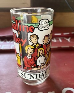 GASOLINE ALLEY Vintage 1976 Glass Cup of THE SUNDAY FUNNIES by DICK MOORE