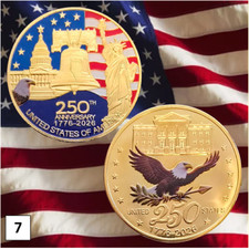 Challenge Coin: America's 250th Anniversary #7 (Ships from CO, USA)