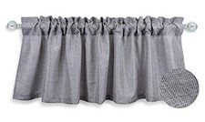 Pure 100 Faux Linen Window Valance - Size 56 inchx16 inch Light Grey