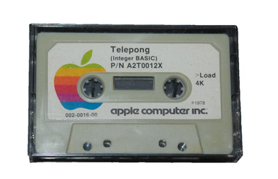 Very Rare 1978 Apple II Cassette   Telepong & Datamover by Apple Computer