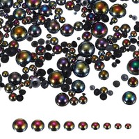 1000 Stk. 2-10Mm Perlenmix, Schwarz AB FüR Schmuck