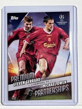 Topps Premium Partnerships Card Lot Liverpool FC UEFA Gerrard Owen Gakpo Salah
