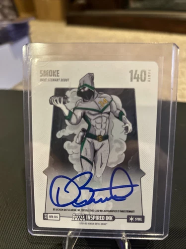 2024 Bo Jackson Battle Arena Smoke Dave Stewart Inspired INK On Card Auto steel