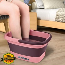Udefineit Pink Collapsible Foot Bath Basin Massage Acupoint