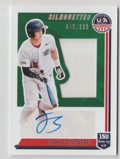 Joshua Springer 2022 Panini USA Stars & Stripes RC Patch Autograph Rookie Auto