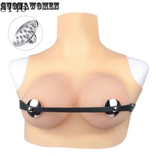 Stainless Steel Chest Clamp Breast Bondage Breast Pleasure Wearable Bra Breast