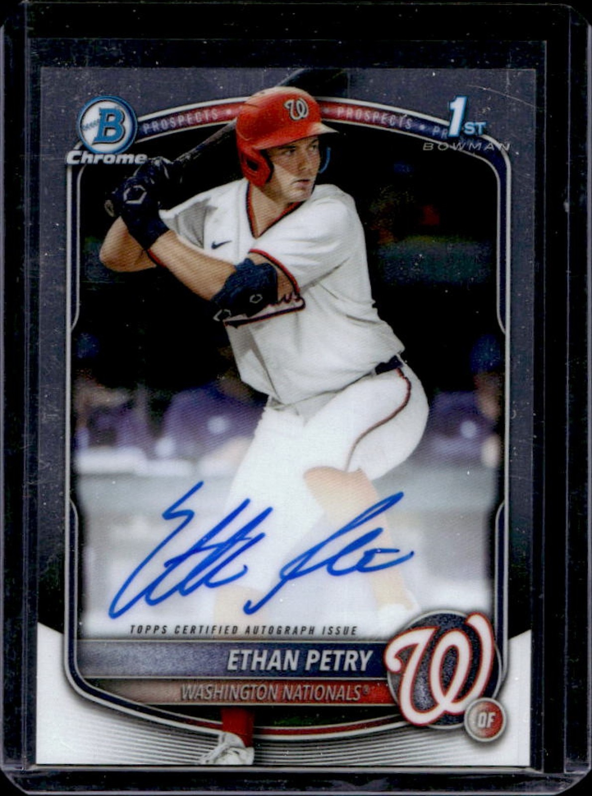 2025 Bowman Draft Ethan Petry Chrome Auto 1st Prospect #CPA-EP Nationals