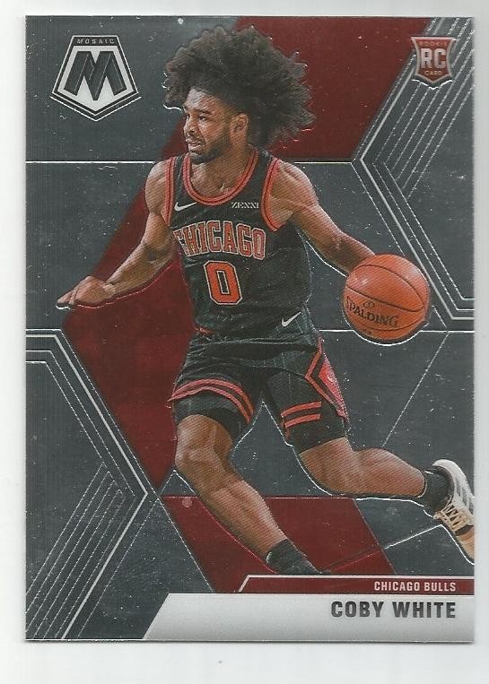 2019-20 Panini Mosaic Coby White Rookie #211 Chicago Bulls RC