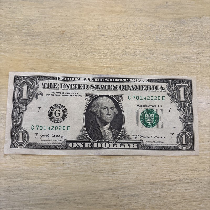 Birthday Note, Anniversary One Dollar 07/14/2020 G 70142020 E 2017 A￼