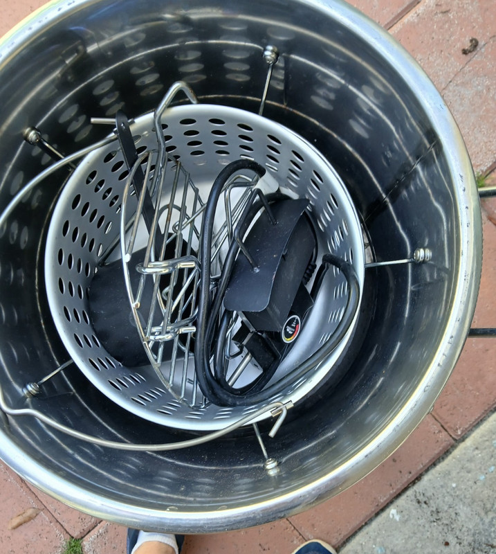 Electric Turkey Fryer Bosch HMT72M450 Stainless Steel Glass Lid Removable Basket