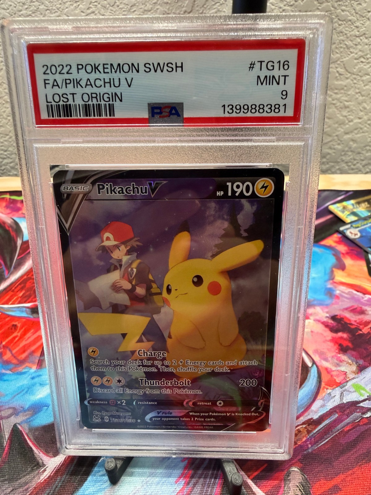 Pikachu V TG16/TG30 Lost Origin Trainer Gallery PSA 9 139988381