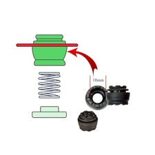 Rubber spring housing