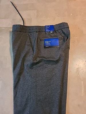 Apt 9 Premier Flex Performance Slim Fit Suit Pants Mens SL, Gray Knit NEW