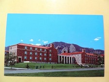 University of Colorado Boulder Colorado vtg postcard Libby Residence Hall