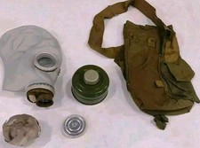 UNISSUED SOVIET RUSSIAN MILITARY GP-5 GAS MASK NBC W/ FILTER  BAG WWII COLD WAR