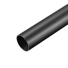 Fibra Carbonio Tubo Rotondo 30x28x500mm 3K Superficie Opaca Avvolta Rotolo 1Pz